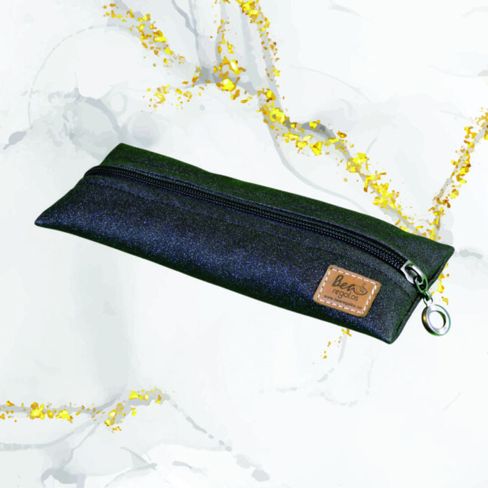 Mini Pouch ATELIER CUERO SINTÉTICO NOCHE BRILLANTE