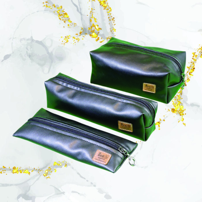 TRIO ATELIER CUERO SINTÉTICO ÉBANO