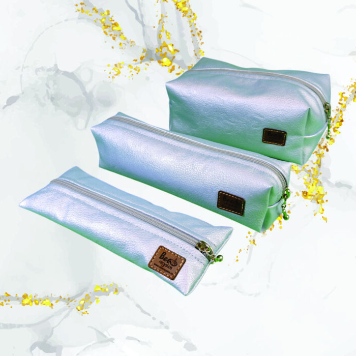 TRIO ATELIER CUERO SINTÉTICO LUNA FRÍA