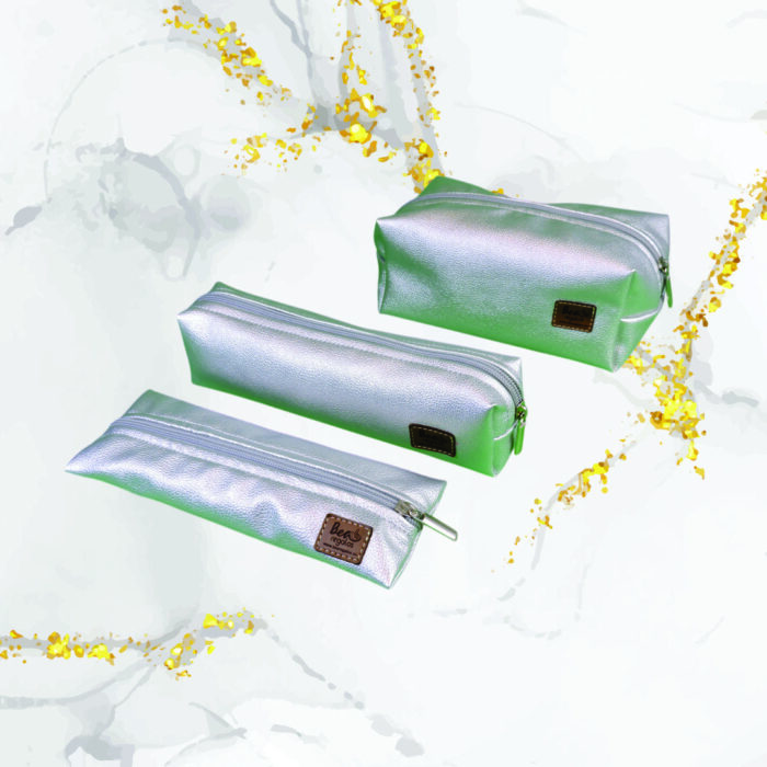 TRIO ATELIER CUERO SINTÉTICO PLATA AURA