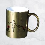 Mug Metalizado Dorado 11 OZ